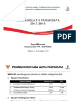 Rancangan RPJMN 2015-2019. Pembangunan Pariwisata 