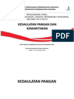 Rancangan RPJMN 2015-2019. Kedaulatan Pangan Dan Kemaritiman