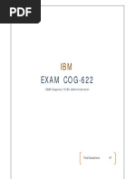 EXAM COG-622: IBM Cognos 10 BI Administrator