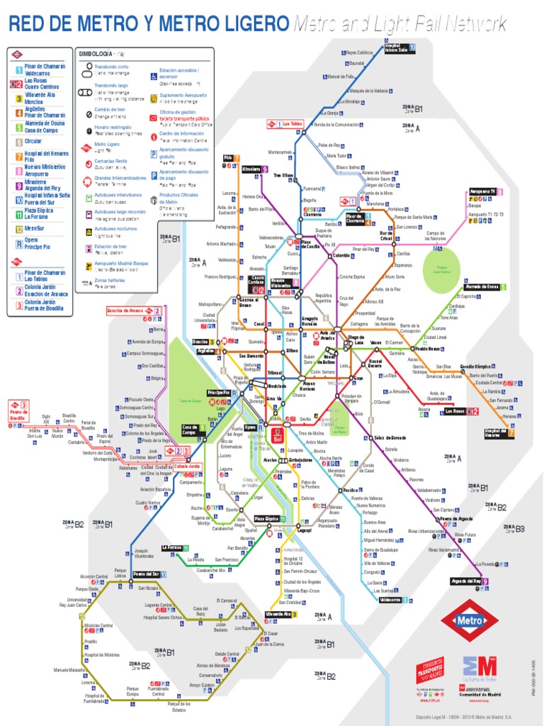 Plano Metro Madrid | PDF | España | Madrid