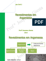 Revestimentos em Argamassa: Propriedades e Aplicações