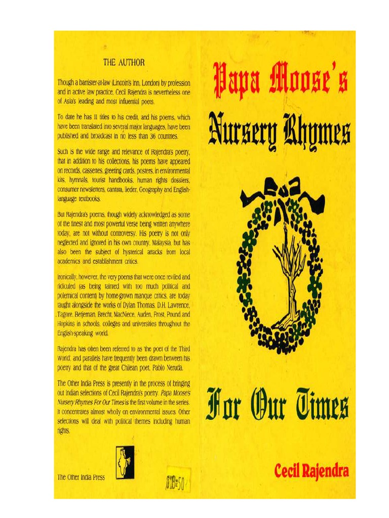 Papa Moose Other Nursery Rhymes | PDF
