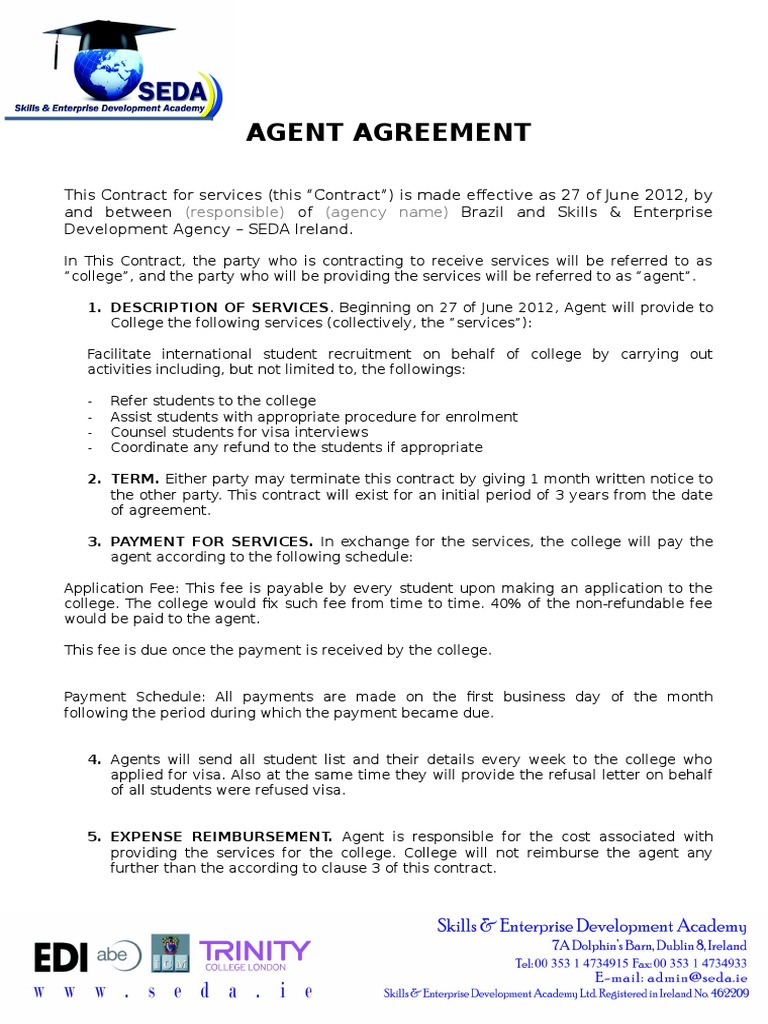 agent-agreement-law-of-agency-indemnity