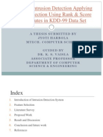 Improved Intrusion Detection Applying Feature Selection Using Rank & Score of Attributes in KDD-99 Data Set