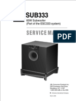 Service Manual: 60W Subwoofer (Part of The ESC333 System)