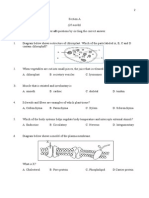 MId Year Exam F4 Biology (Objective)