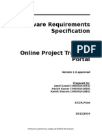 Software Requirements Specification: Version 1.0 Approved