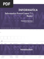 Informatica Powercenter 7.1 Basics: Education Services