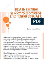 Etica in Esential Si Comportamentul Etic Pentru Educatie .Vasile Glibiciuc