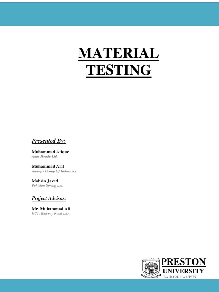 Material Testing Techniques | PDF | Stainless Steel | Steel