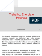 Trabalho, Energia e Potência