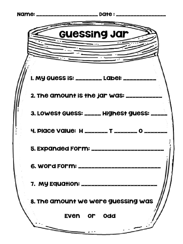 Guessing Jar PDF