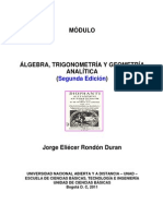 Modulo Álgebra Trigonometría y Geometría Analítica 2011