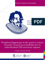 Peripheral Hegemony in The Quest To Ensure Security Council Accountability For Its Individualized UN Sanctions Regimes - Leiden University