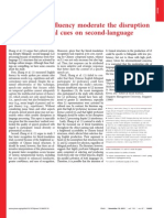 Does Bilingual Uency Moderate The Disruption Effect of Cultural Cues On Second-Language Processing?