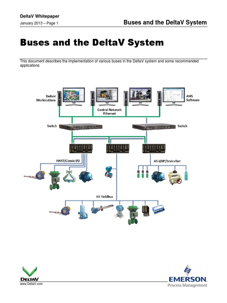 Buses and the DeltaV System | Input/Output | Computer Network