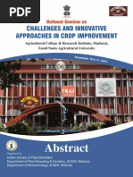 Download National Seminar on Challenges and Innovative Approaches in Crop Improvement - 2014 by Senthil Natesan SN251088320 doc pdf