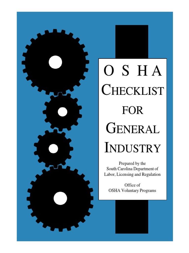 O S H A Checklist For General Industry Souath | PDF | Occupational ...
