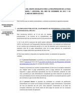 Propuesta Para La Recuperación de La Paga Extra de 2012 de Los Trabajadores Municipales