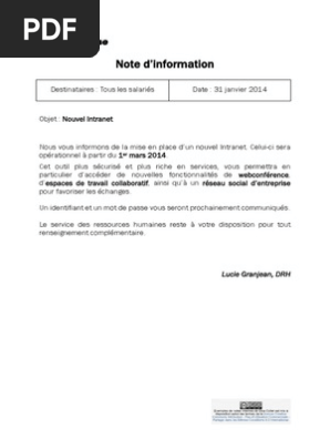 Pdf Telecharger Note De Service Exemple Word Gratuit Pdf Pdfprof Com