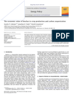 The economic value of biochar in crop productionand carbon sequestration