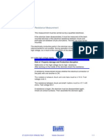 Resistance Measurement 1.1: Risk of Property Damage and Production Disruption