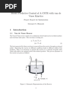 Model Predictive Control of Van de Vusse Reactor