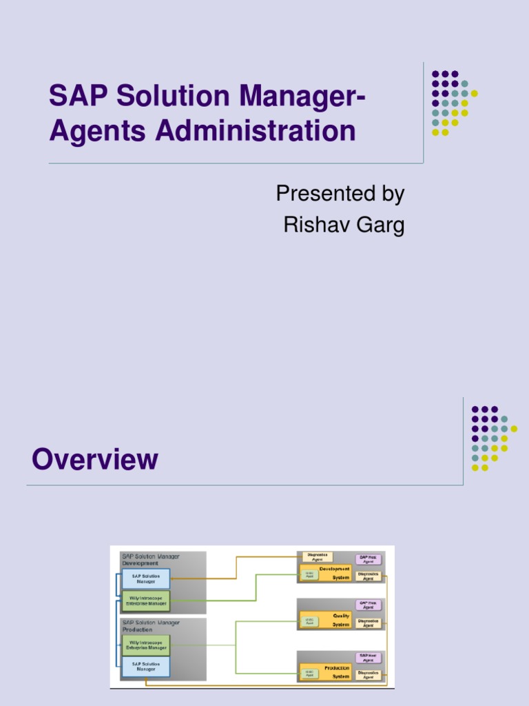 SAP Solution Manager-Agents Administration | PDF | Operating System ...