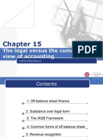 IFRS Chapter 15 The Legal Versus The Commercial View of Accounting
