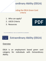 Understanding The Extraordinary Ability EB1A Green Card