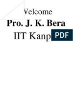 Welcome Prof J K Bera