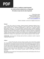 Prevenirea Si Combaterea Crimei de Genocid 2011