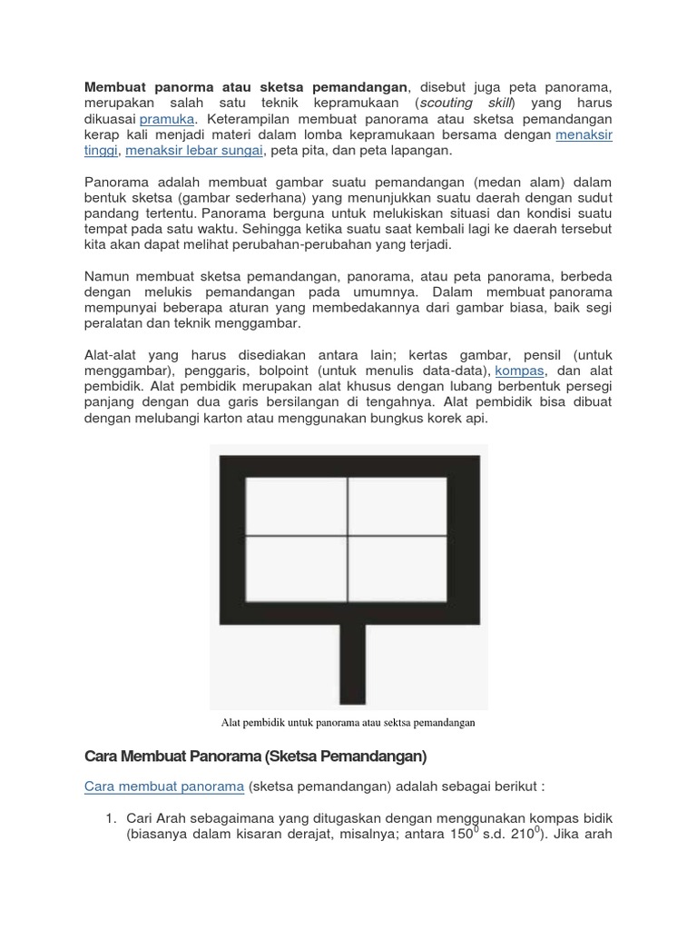 Membuat Panorma Atau Sketsa Pemandangandocx