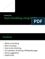 Text Chunking Using NLTK