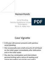 Hemorrhoids: Jurnal Reading Fakultas Kedokteran Universutas Tanjungpura RSUD Dr. Abdul Aziz