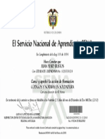 El Servicio Nacional de Aprendizaje SENA: Juan Yesid Bustos