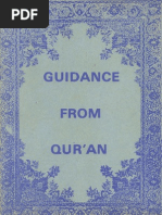 Guidance From Qur’an