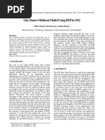 One Source Multicast Model Using RTP in NS2: Milan Simek, Dan Komosny, Radim Burget