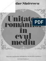 Stoicescu Unitatea Romanilor in Evul Mediu