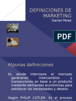 Definiciones de Marketing