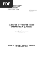 Guidance On The Safe Use of Explosives in Quarries