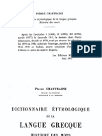 Dictionnaire Ethymologique de La Langue Grecque