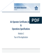 AOC & Operations Specifications Module 2 Tour
