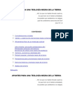 Apuntes para Una Teología Negra de La Tierra