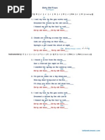 Dirty Old Town - Chords (In G) (Bell&CoMusic)