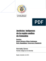 Justicias Indígenas de la región andina de Colombia