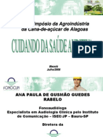 CUIDANDO DA SAÚDE AUDITIVA - Ana Paula de Gusmão Guedes Rabelo - FONOCLIN.ppt