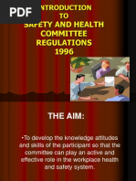 Safety and Health Committee OSHA 1994. Safety and Health Officer SHO Malaysia. Mesyuarat Jawatankuasa Keselamatan dan Kesihatan Pekerjaan. JKKP 1996