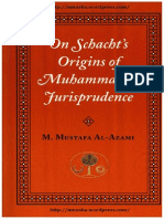 On Schachts Origins of Muhammadan Jurisprudence M-mustafaAl-Azami PDF