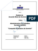Modelo de Acuerdo de Nivel de Servicios _sla